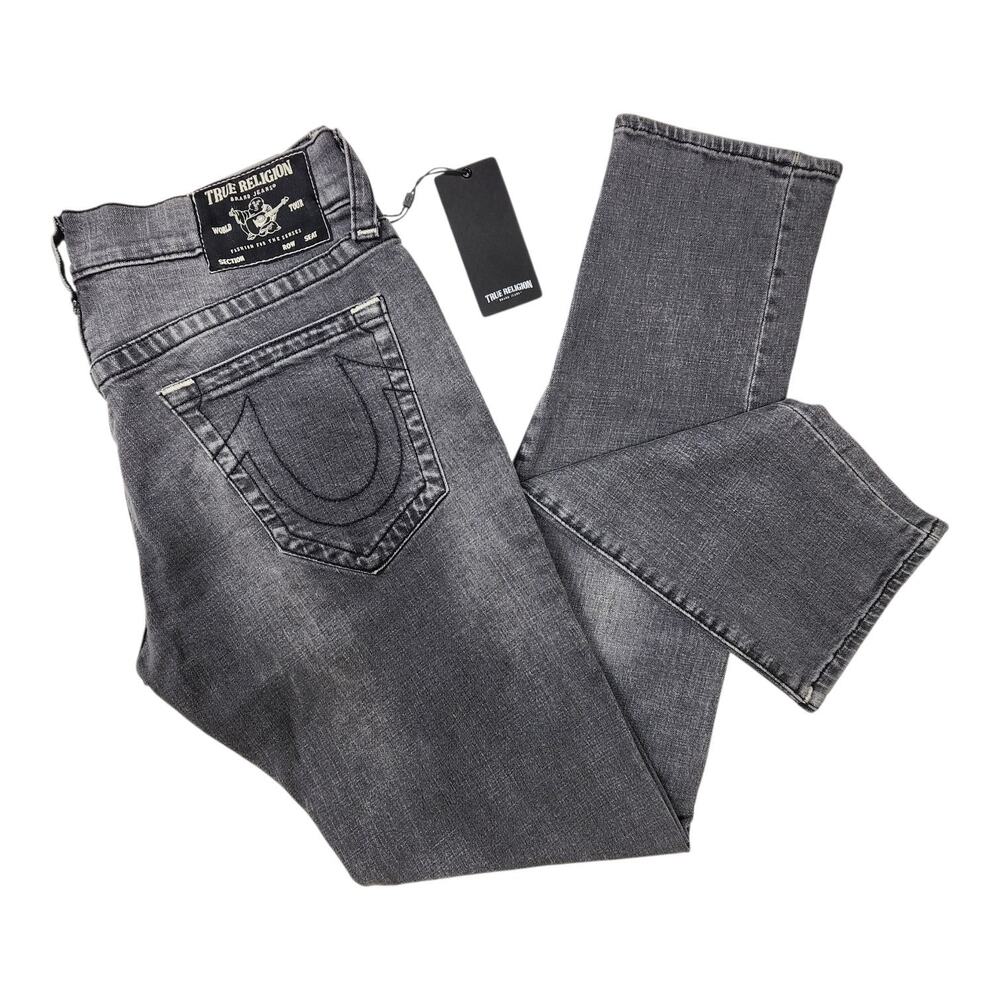 True Religion Rocco Jeans Men's 32x33 Relaxed Skinny Stretch Denim MSRP $159